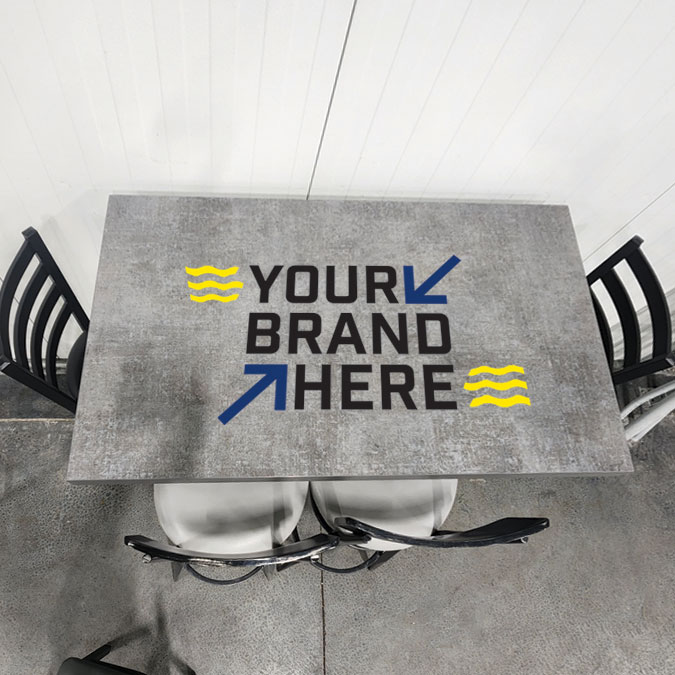 Table top advertising possibilities STL athletic