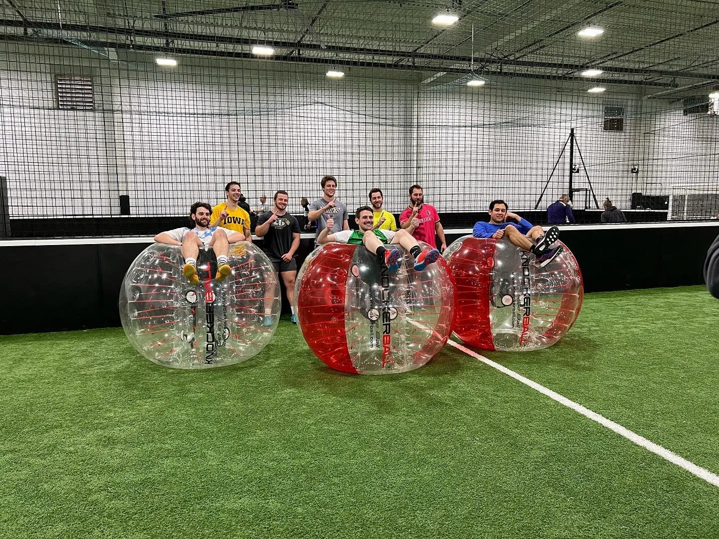 8 Knockerball and Foot Darts Party