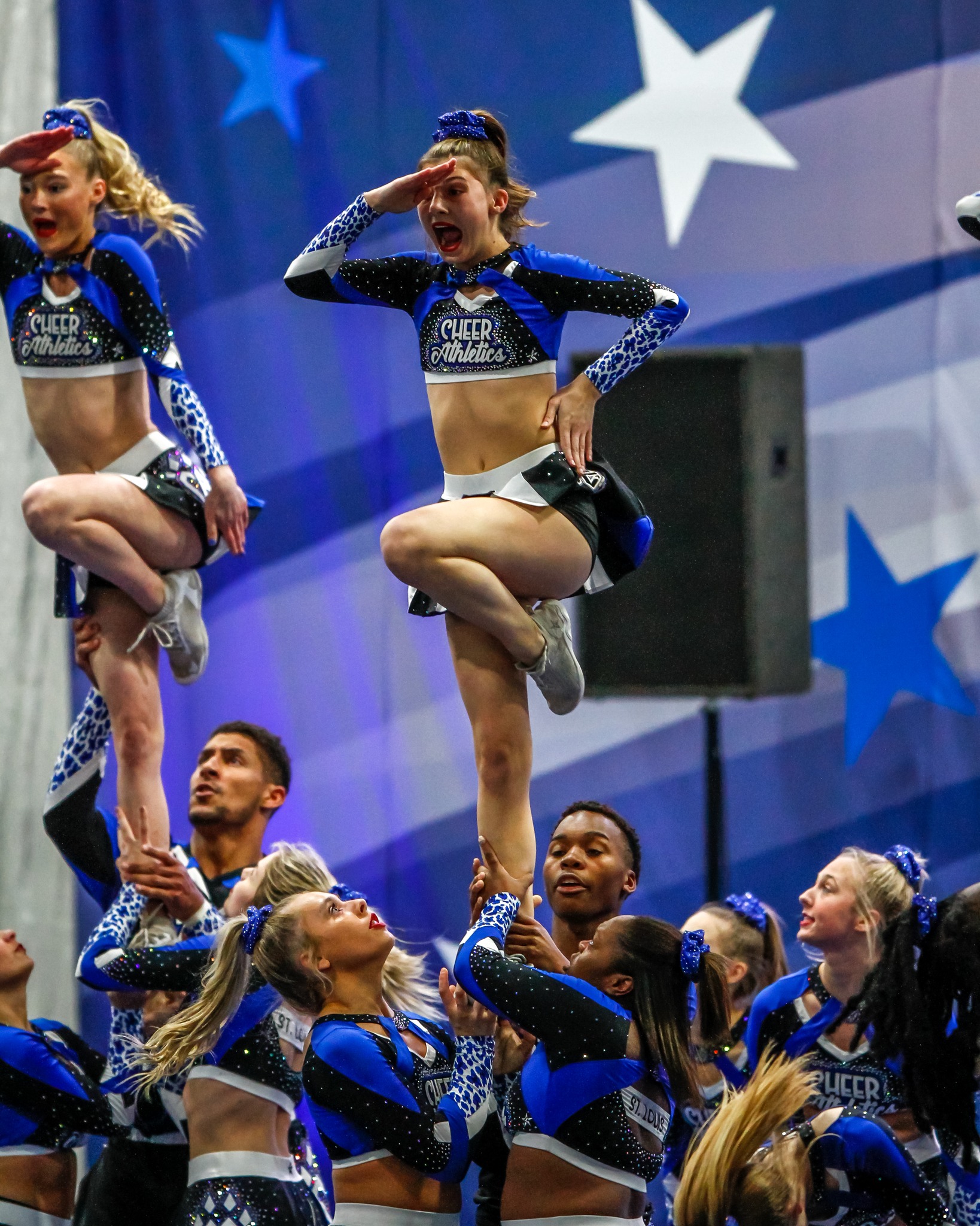 cheer competition at stl athletic center
